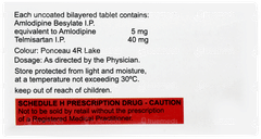 Amlovas T 40mg Tablet 10 Amlovas T 40mg Tablet 10