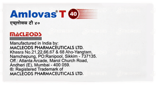 Amlovas T 40mg Tablet 10