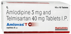Amlovas T 40mg Tablet 10 Amlovas T 40mg Tablet 10