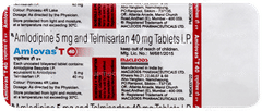 Amlovas T 40mg Tablet 10 Amlovas T 40mg Tablet 10