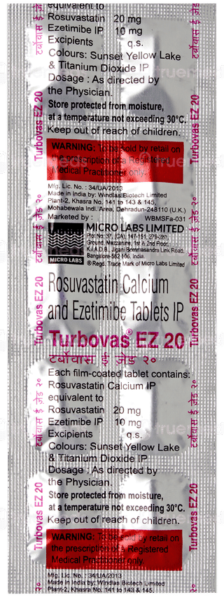 Turbovas Ez 20mg Tablet 10