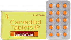 Cardivas 3.125 Tablet 15 Cardivas 3.125 Tablet 15
