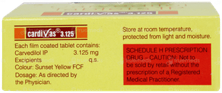 Cardivas 3.125 Tablet 15