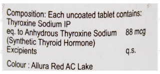 Thyroneed 88Mcg Tablet 120