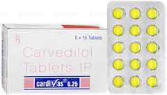 Cardivas 6.25 Tablet 15 Cardivas 6.25 Tablet 15