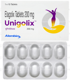 Unigolix 200mg Tablet 10