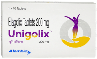 Unigolix 200mg Tablet 10