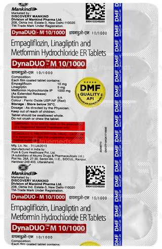 Dynaduo M 10/1000 Tablet 10