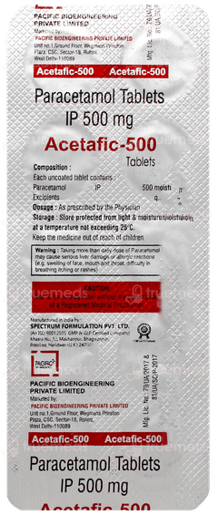Acetafic 500 Tablet 10