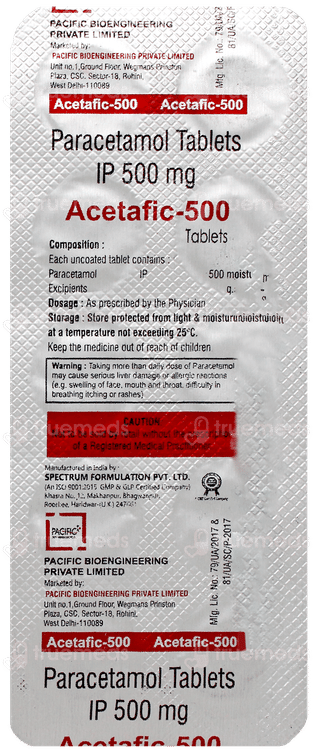 Acetafic 500 Tablet 10