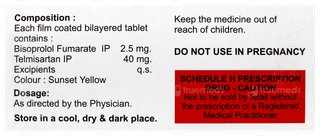 Bisoduce T 2.5/40mg Tablet 10