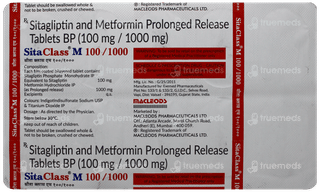 Sitaclass M 100mg/1000mg Tablet 10