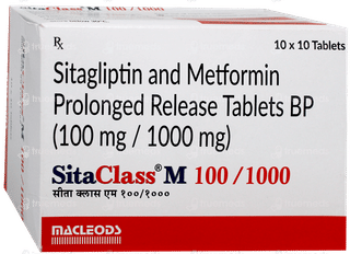 Sitaclass M 100Mg/1000Mg Tablet 10