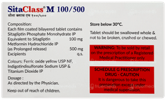 Sitaclass M 100/500 Tablet 10