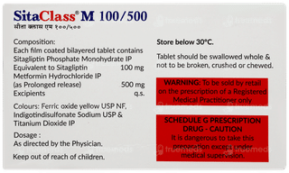 Sitaclass M 100/500 Tablet 10