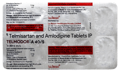 Telmodor A 40/5 Tablet 10 Telmodor A 40/5 Tablet 10