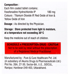 Fexren 180 Tablet 10