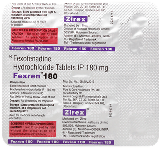 Fexren 180 Tablet 10