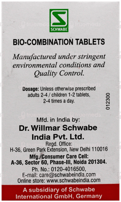 Dr Willmar Schwabe Bio Combination Bc 06 Tablet 25gm