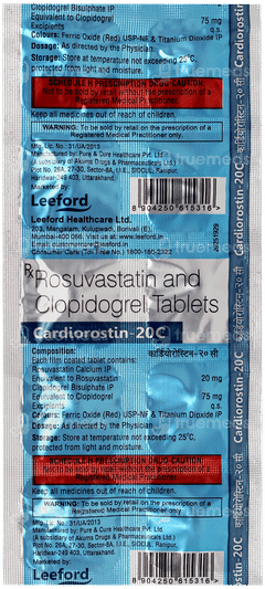 Cardiorostin 20c Tablet 10