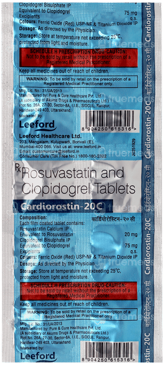 Cardiorostin 20c Tablet 10