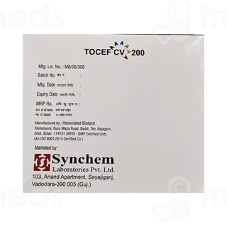 Tocef Cv 200 Tablet 10