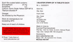 Emnorm 25Mg Tablet 10 Emnorm 25Mg Tablet 10
