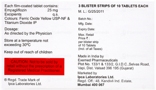 Emnorm 25Mg Tablet 10