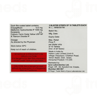 Emnorm M 12.5/1000mg Tablet 10