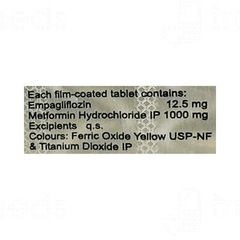 Emnorm M 12.5/1000mg Tablet 10 Emnorm M 12.5/1000mg Tablet 10