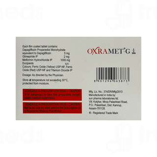 Oxramet G 5/2/1000 Tablet 7
