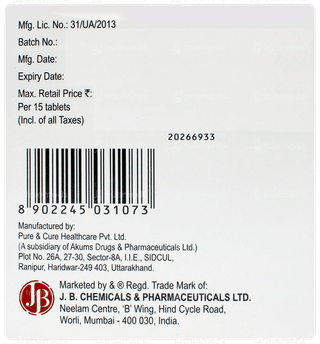 Cilacar Tm 25 Tablet 15