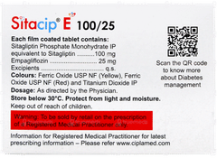 Sitacip E 100/25mg Tablet 10
