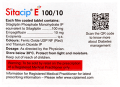Sitacip E 100/10mg Tablet 10