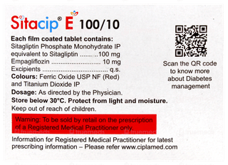 Sitacip E 100/10mg Tablet 10