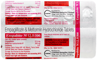 Empabite M 12.5/500Mg Tablet 10