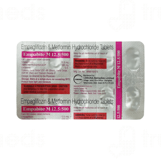 Empabite M 12.5/500Mg Tablet 10