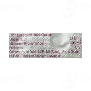 Empabite M 12.5/500Mg Tablet 10
