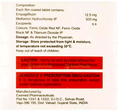 Empadoz M 12.5/500 Tablet 10