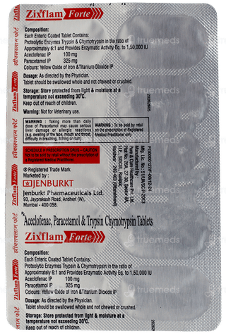 Zixflam Forte Tablet 10