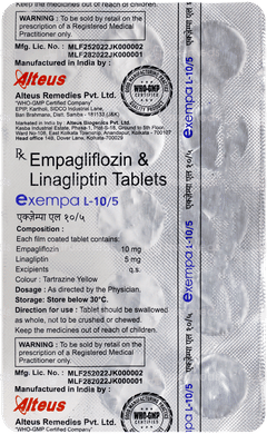 Exempa L 10/5Mg Tablet 15 Exempa L 10/5Mg Tablet 15
