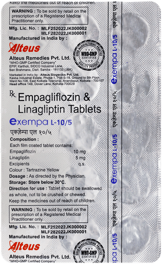 Exempa L 10/5Mg Tablet 15