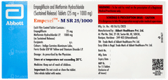 Empexel M Sr 25/1000mg Tablet 15