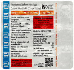Empexel M Sr 25/1000mg Tablet 15