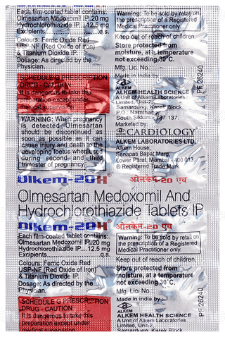 Olmekem H 20/12.5 Tablet 10