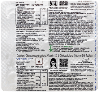 Corcium Hd Tablet 15