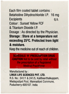 Vertirest 16 Tablet 15