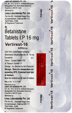 Vertirest 16 Tablet 15