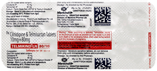 Telmikind Ln 80/10 Tablet 10