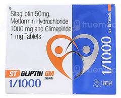 St Gliptin Gm 1/1000 Tablet 15 St Gliptin Gm 1/1000 Tablet 15